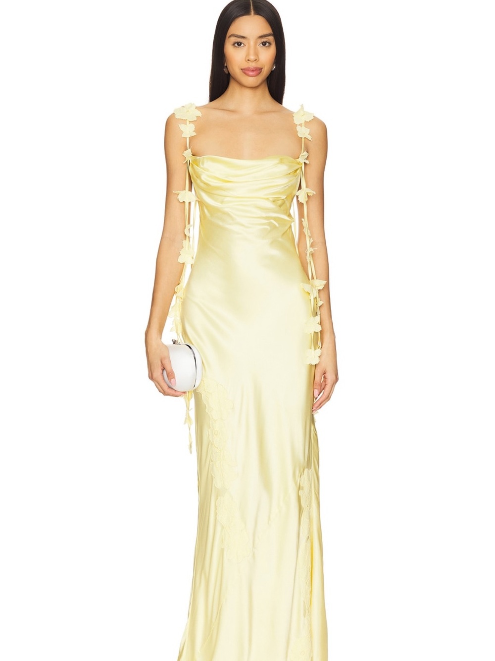 NBD Inaya Gown in butter yellow
